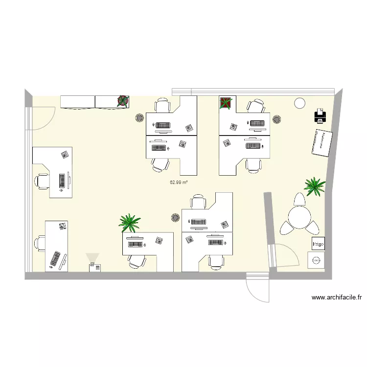 Bureau CTT refait. Plan de Bureau CTT refait. Plan de