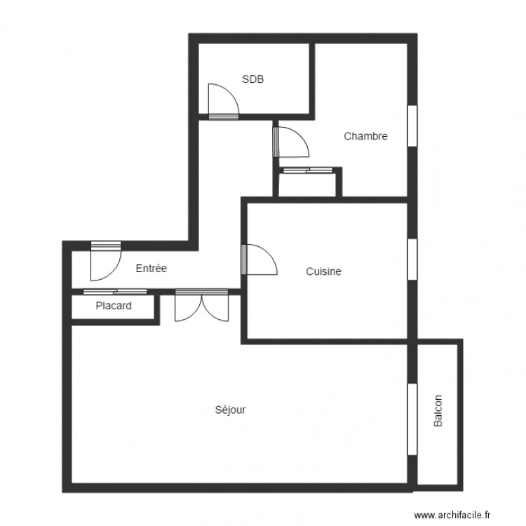 godard. Plan de 0 pièce et 0 m2