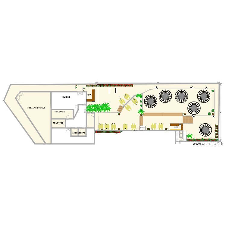 Plan Rooftop projet fb . Plan de 0 pièce et 0 m2