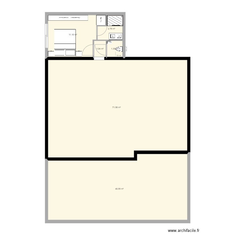 extension 2. Plan de 0 pièce et 0 m2