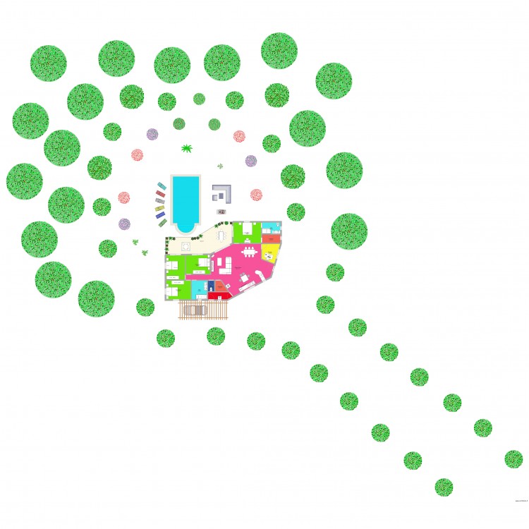 Maison Plain Pied . Plan de 0 pièce et 0 m2