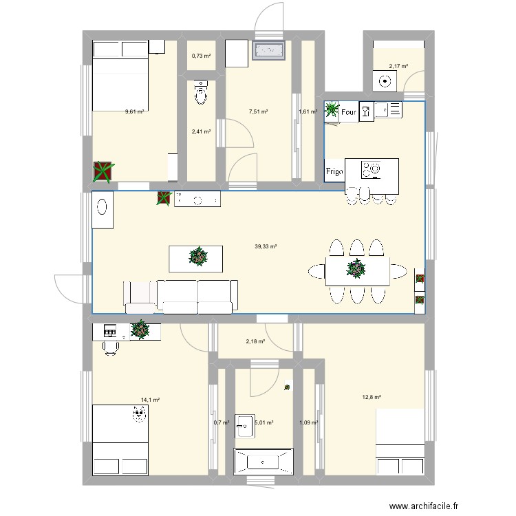 Appartement . Plan de 0 pièce et 0 m2