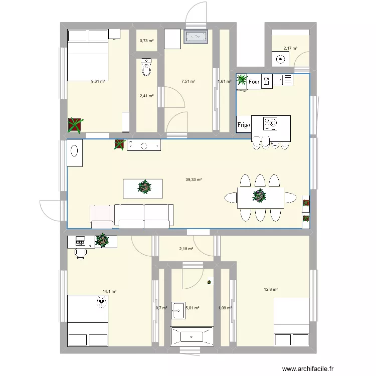 Appartement . Plan de 