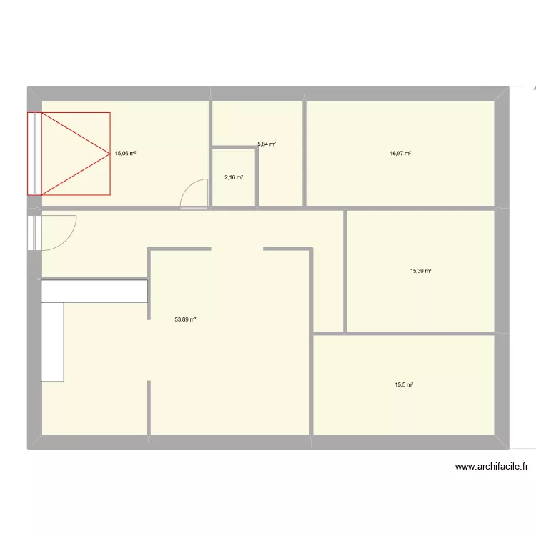 maison carré 3 chambre+garage. Plan de maison carré 3 chambre+garage. Plan de