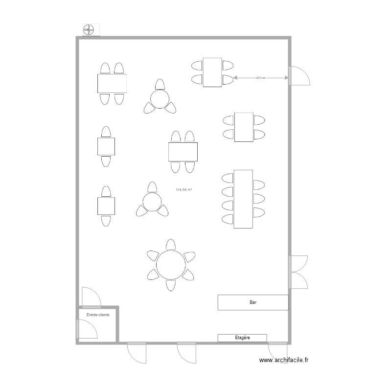 Implantation carcasse. Plan de 0 pièce et 0 m2