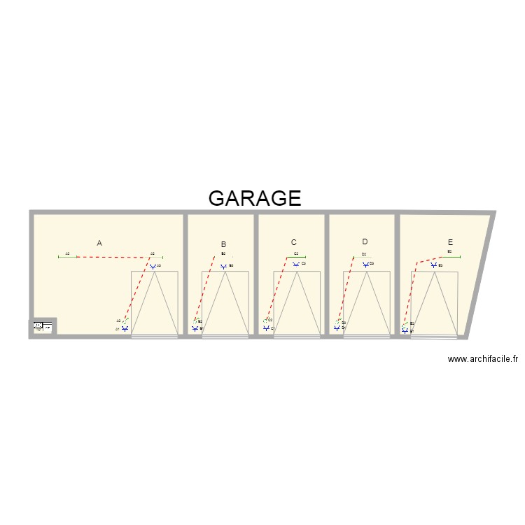 Garage Dampremy. Plan de 0 pièce et 0 m2