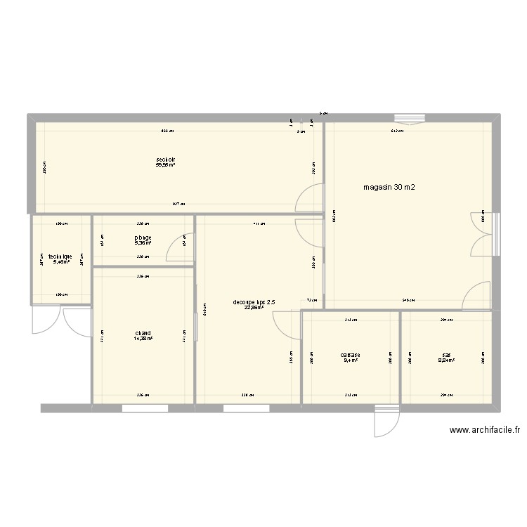 converver. Plan de 0 pièce et 0 m2