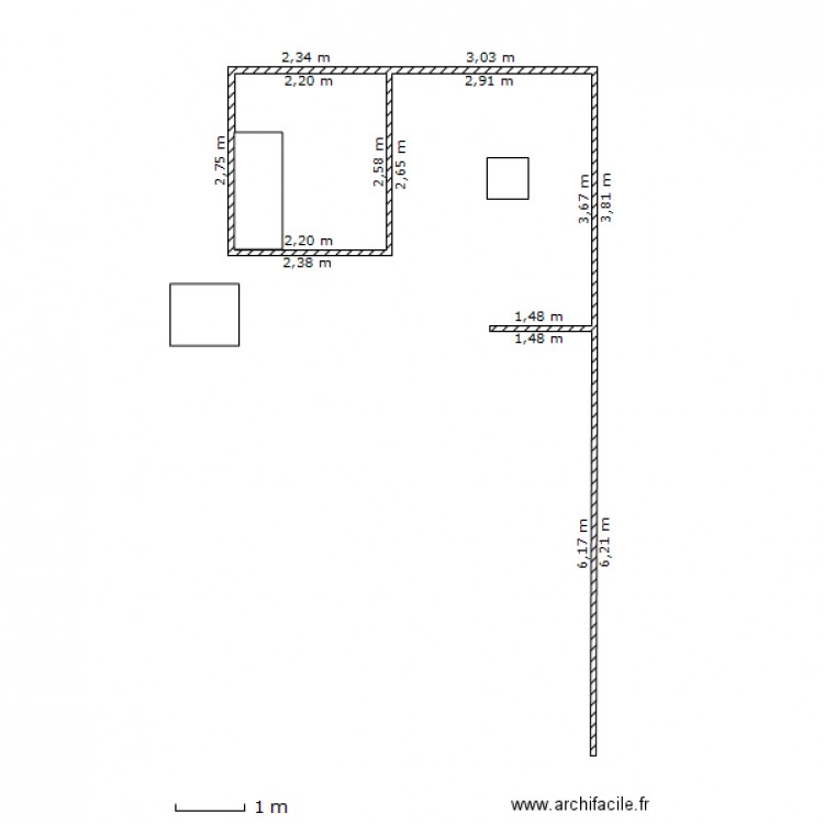 sdb et chambre2. Plan de 0 pièce et 0 m2