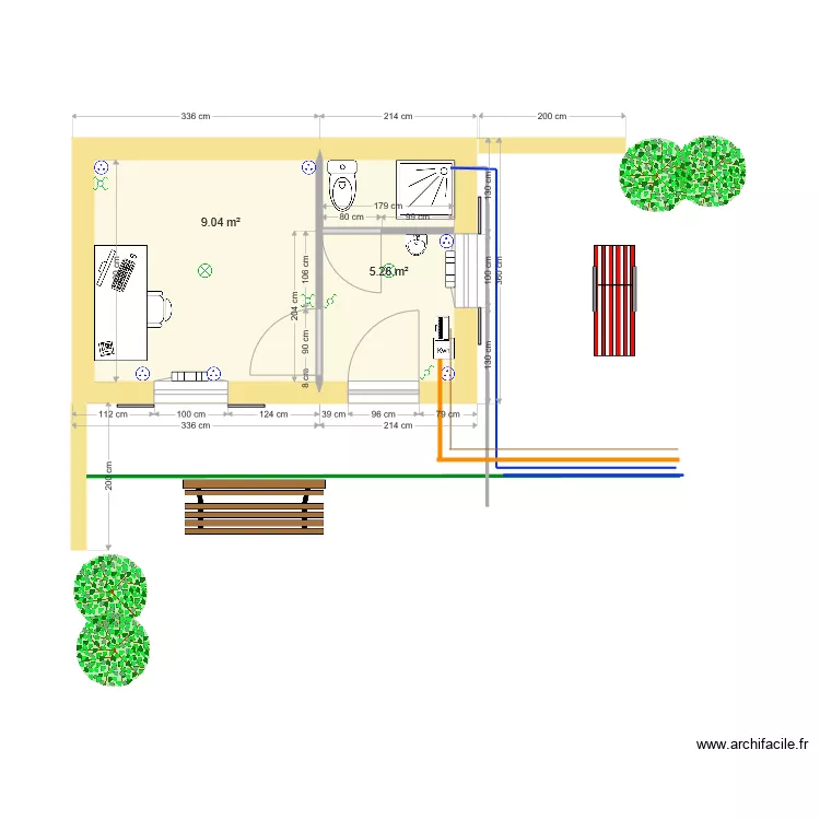 plan ma&ccedil;on murs2. Plan de 