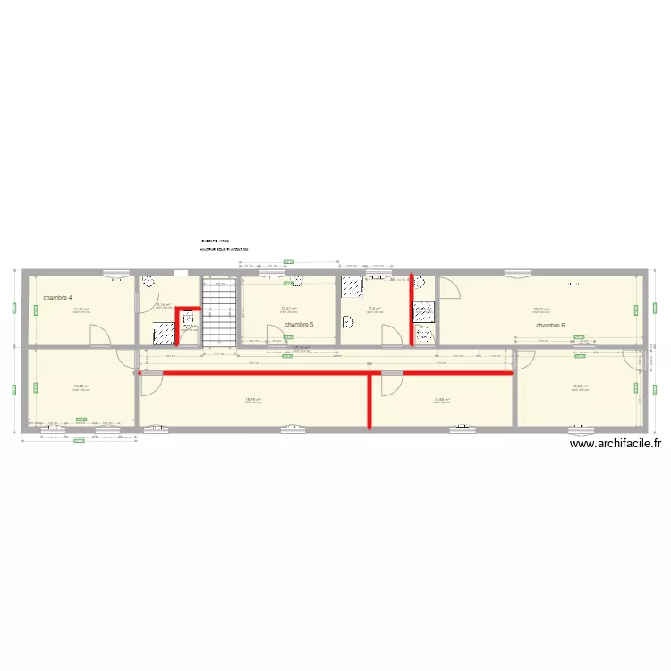 B&acirc;timent Voltaire 1ER ETAGE  ACTUEL. Plan de 