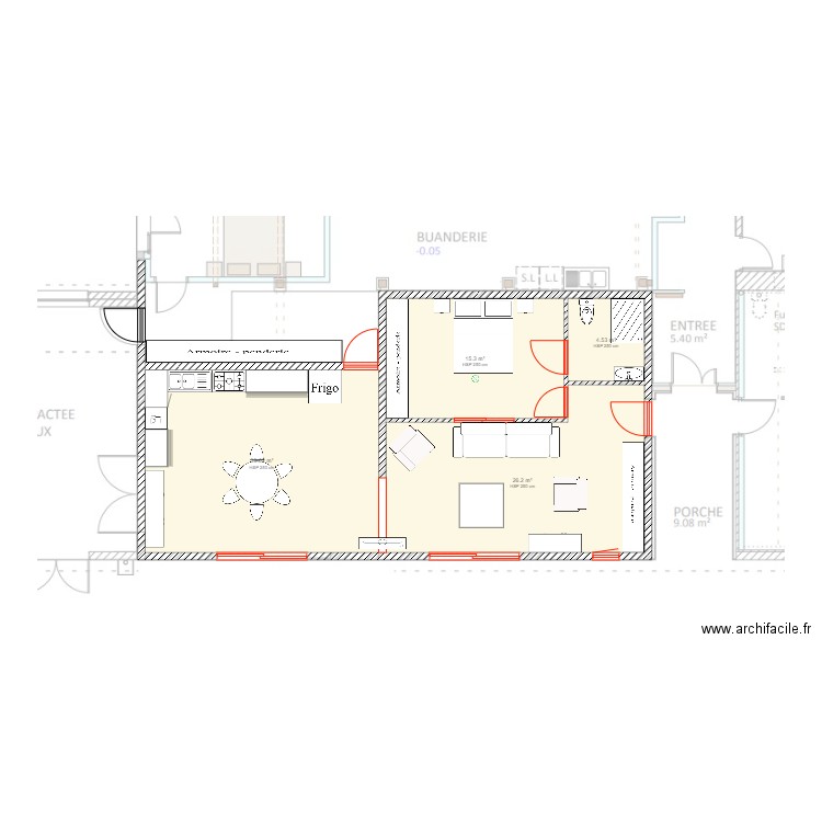 plan apart. Plan de 0 pièce et 0 m2