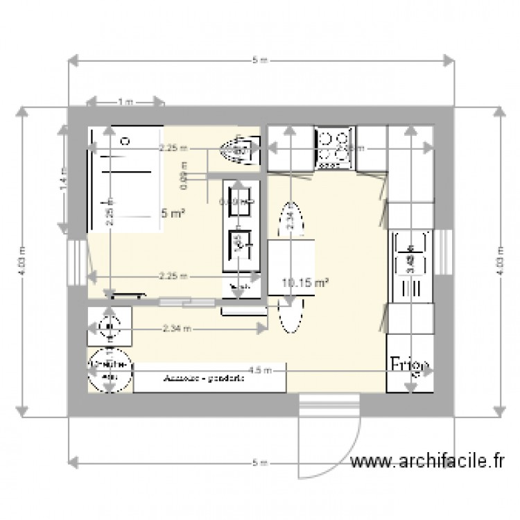 abri de jardin intérieur. Plan de 0 pièce et 0 m2