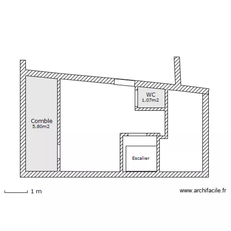 &eacute;tage APPARTEMENT. Plan de 