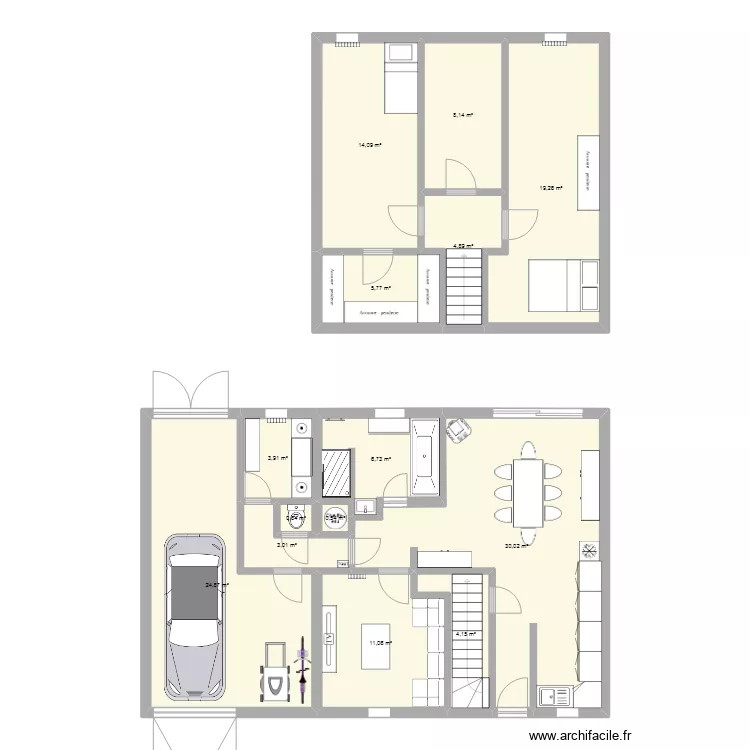 Maison Nielles les Ardres modifs 2. Plan de 