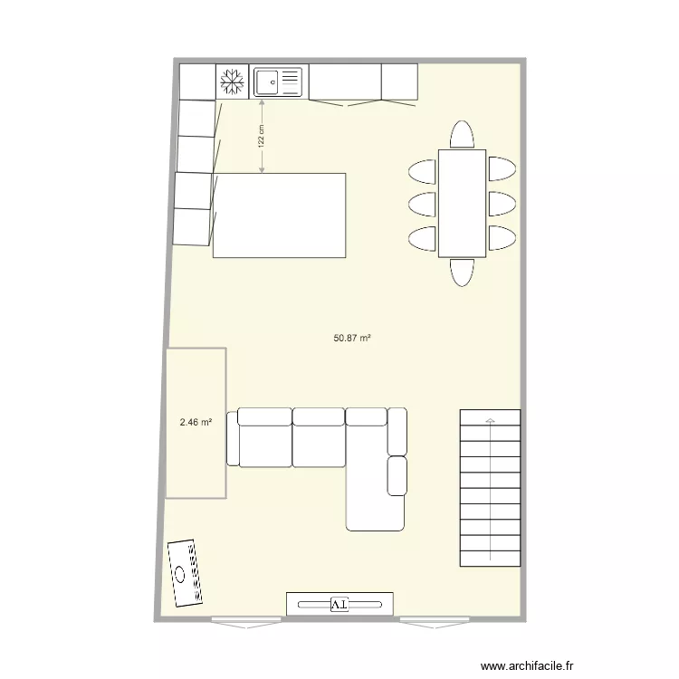 PLAN PIECE A VIVRE CHICANETTE. Plan de PLAN PIECE A VIVRE CHICANETTE. Plan de