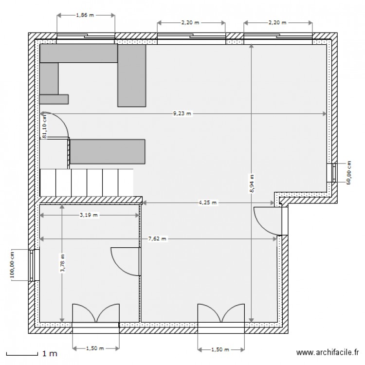 pilot etage1 murs. Plan de 0 pièce et 0 m2