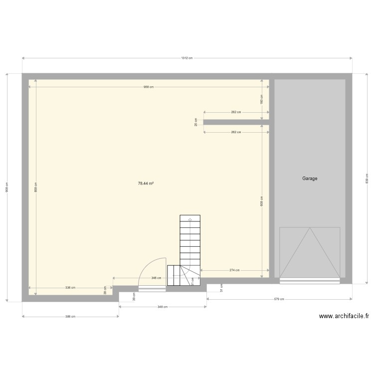 RDC. Plan de 0 pièce et 0 m2