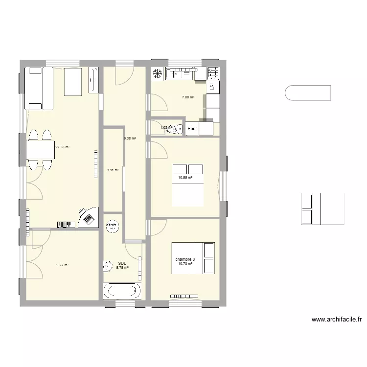 appart arlac xuxen modifie. Plan de 