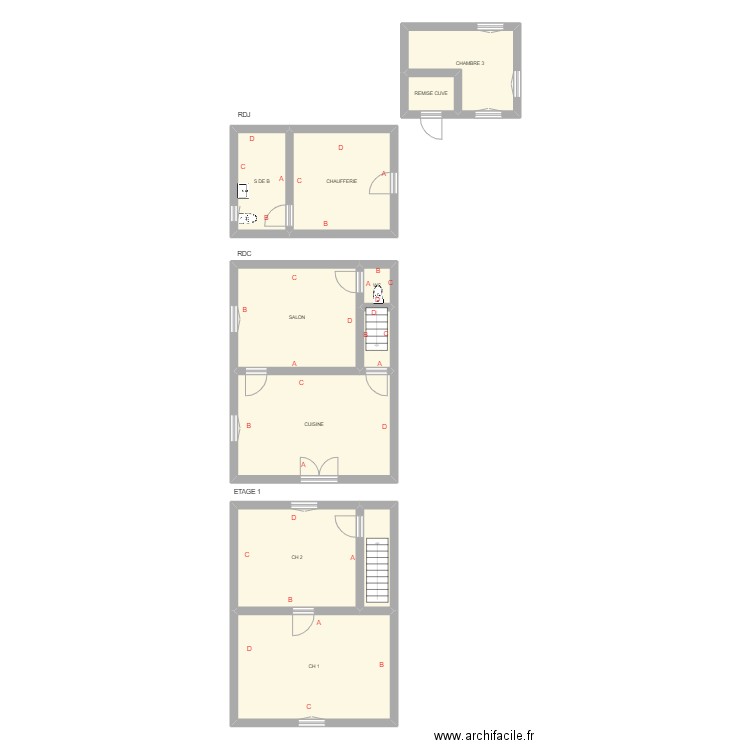 VERBURG. Plan de 11 pièces et 115 m2