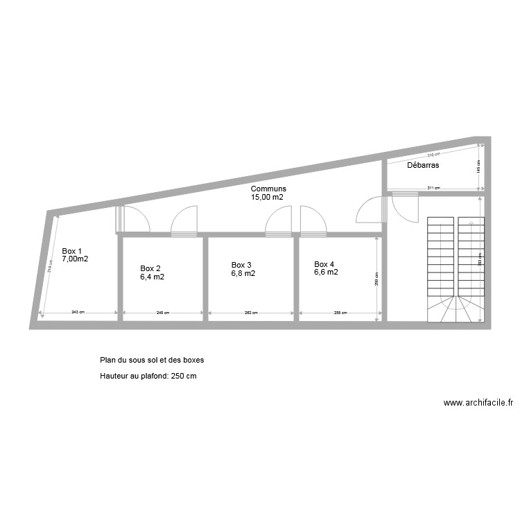 Rdv 11 novembre sous sol et boxes ok. Plan de 0 pièce et 0 m2