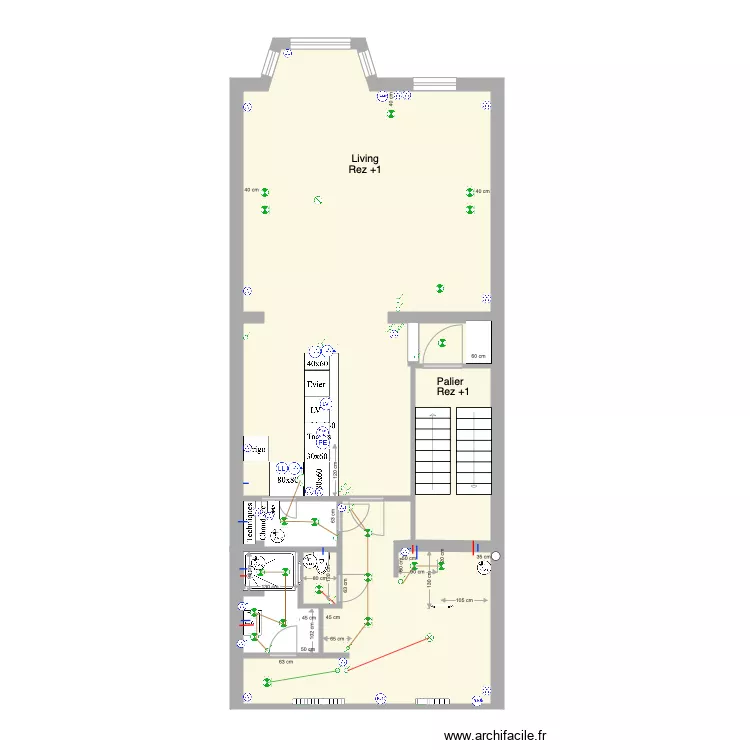 Marie Jos&eacute; Rez1 2e projet studio Ad&eacute; eau &eacute;lec chauff. Plan de 0 pièce et 0 m2