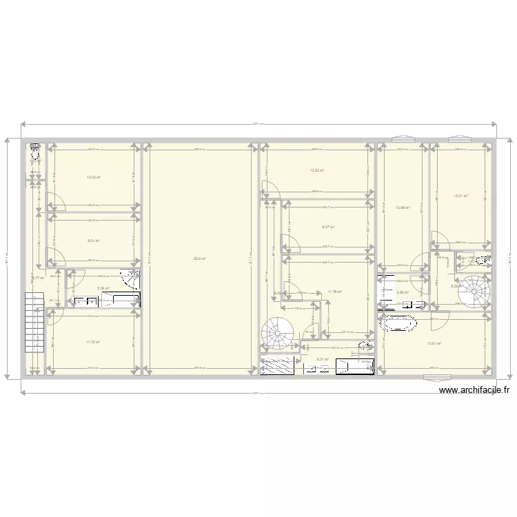 projet immeuble le cendre  Etage. Plan de 