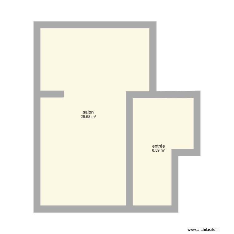 salon entrée 220419. Plan de 0 pièce et 0 m2