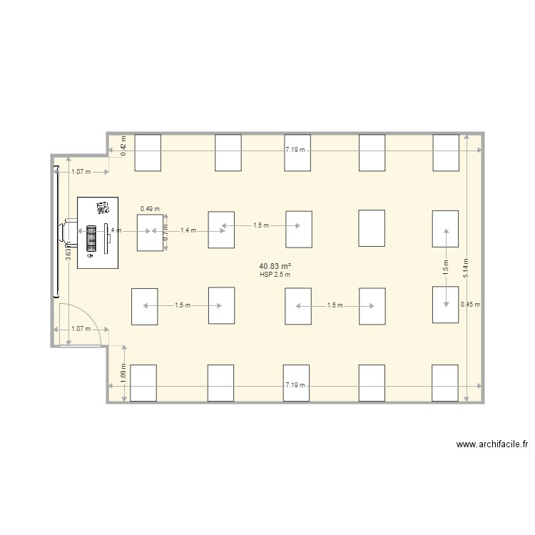 aula2ºsuperior2. Plan de 0 pièce et 0 m2