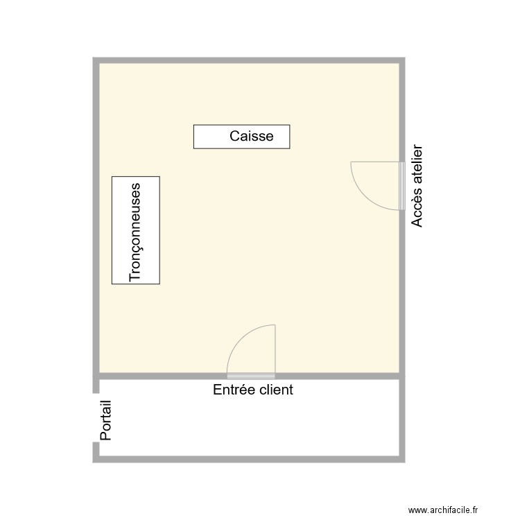 Motoculture lorgaise draguignan. Plan de 1 pièce et 26 m2