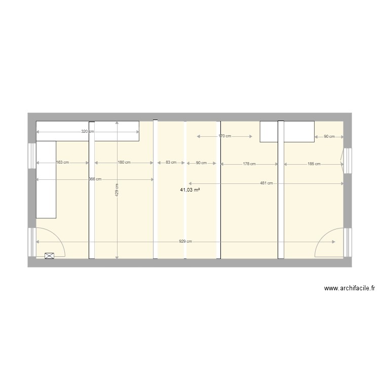 MuretBarry0Evideavecpoutres. Plan de 0 pièce et 0 m2