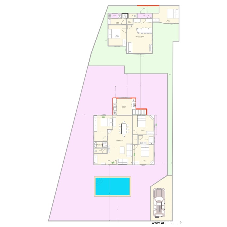 MOULLEAU PROJET JUIN. Plan de 0 pièce et 0 m2