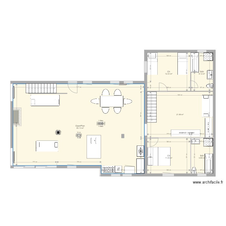 Clusaz Projet10 6X11 OpenPlan. Plan de 0 pièce et 0 m2