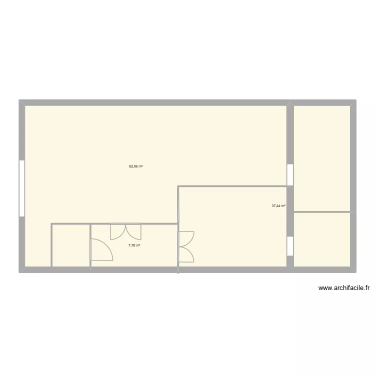 Atelier Arudy. Plan de 3 et 107 m² Atelier Arudy. Plan de 3 et 107 m²