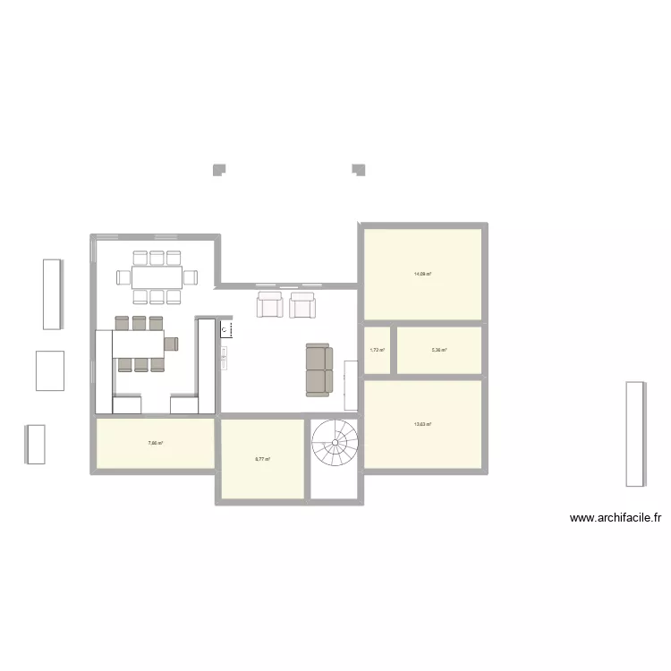 tremoi. Plan de 6 et 51 m² tremoi. Plan de 6 et 51 m²
