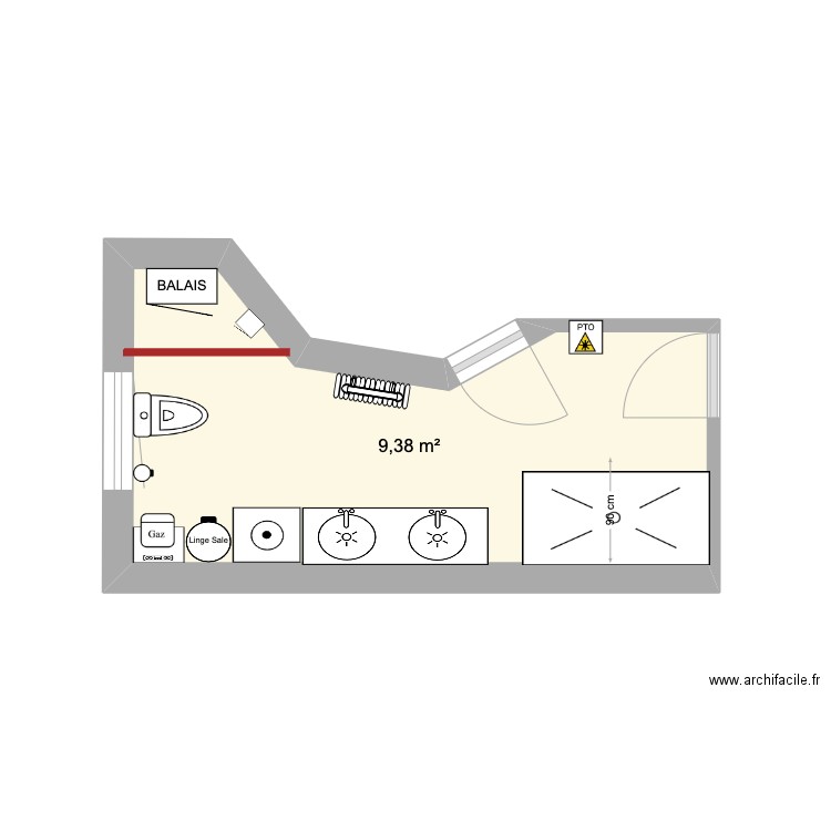 SDE ancienne Cuisine. Plan de 0 pièce et 0 m2