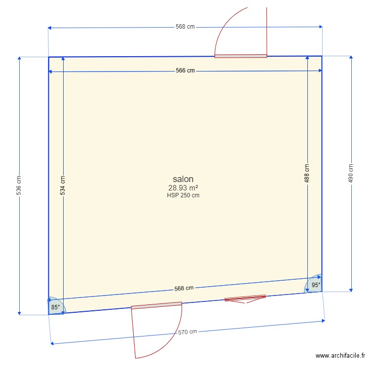 salon. Plan de 0 pièce et 0 m2