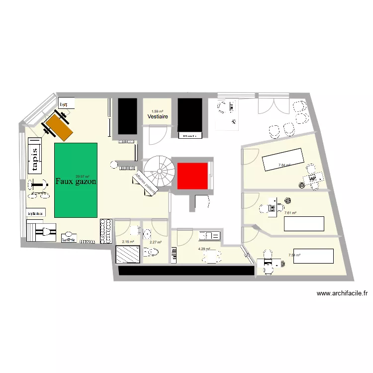 RDC romainville . Plan de 