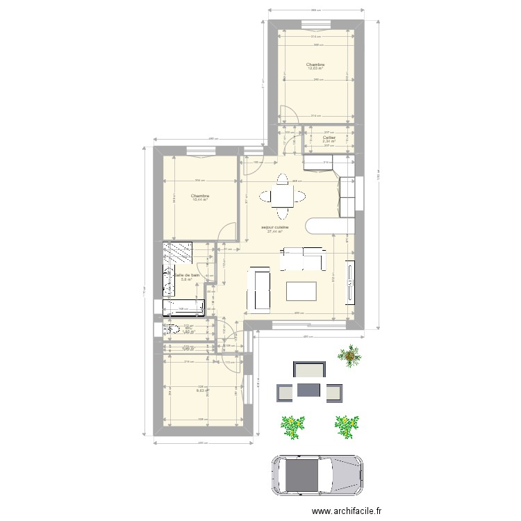 blin 1. Plan de 0 pièce et 0 m2