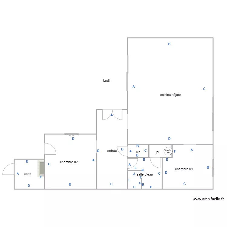 bezard dom PB. Plan de 