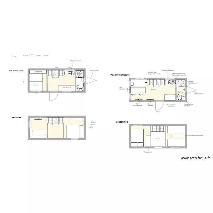Plain pied V2. Plan de 