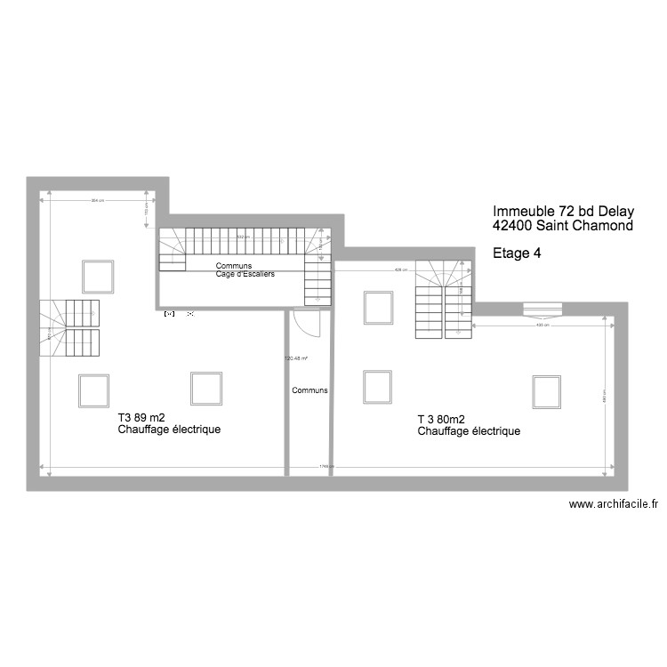 Delay étage 4. Plan de 0 pièce et 0 m2