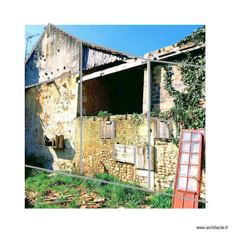 coté appentis. Plan de coté appentis. Plan de