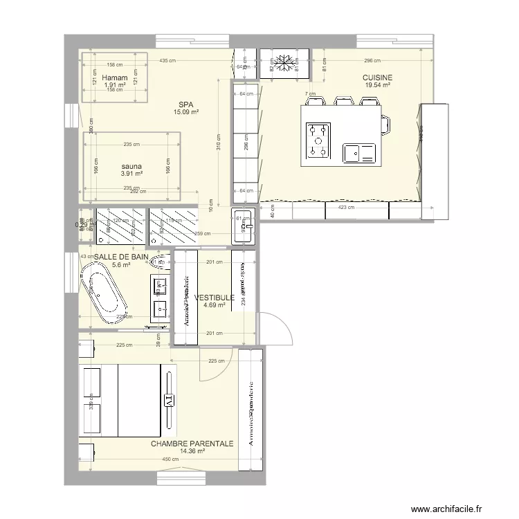 SUITE PARENTALE VER LES CHARTRES V3. Plan de SUITE PARENTALE VER LES CHARTRES V3. Plan de