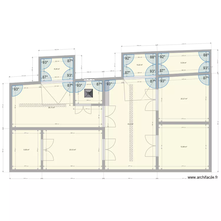 Usine N&deg;1. Plan de 