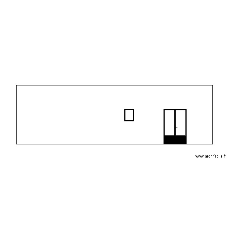 FACADE SUD OUEST. Plan de 0 pièce et 0 m2