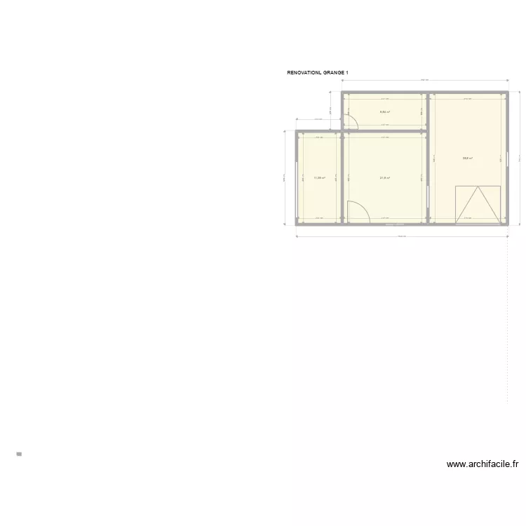 RENOVATION GRANGE. Plan de 