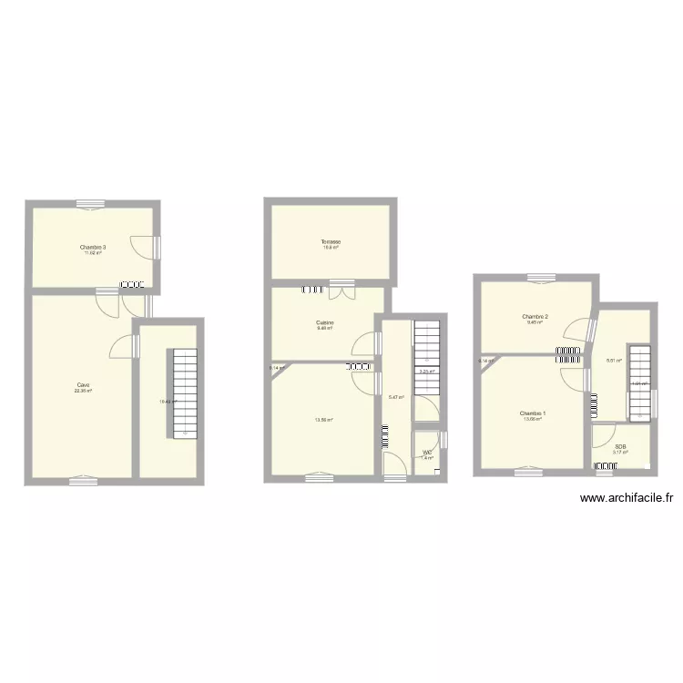 Maison Chatillon. Plan de 