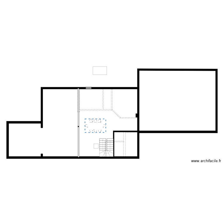 Roy rdc vide. Plan de 0 pièce et 0 m2