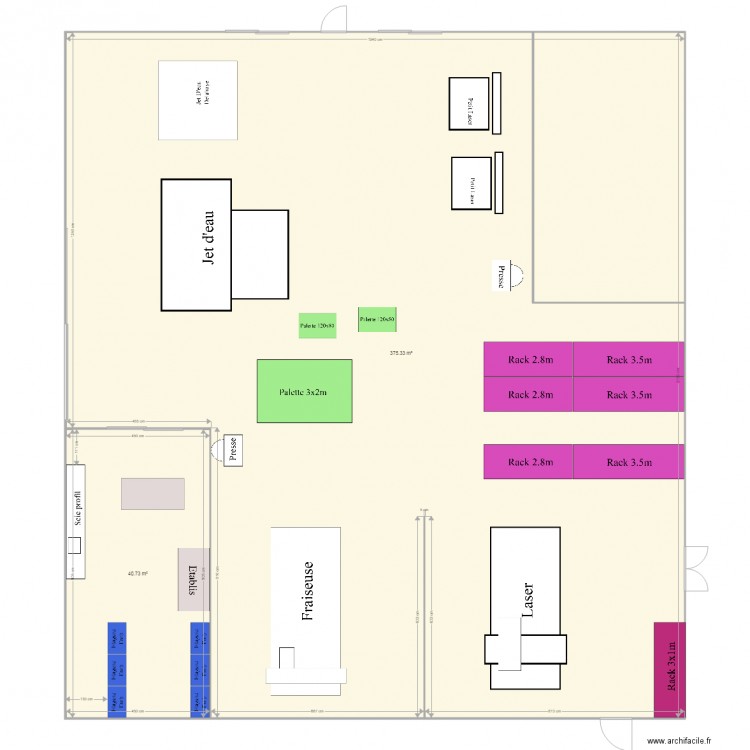 Atelier. Plan de 0 pièce et 0 m2