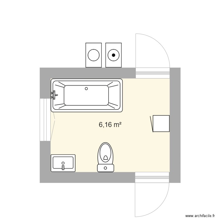 WC MAGNIER 2. Plan de 0 pièce et 0 m2